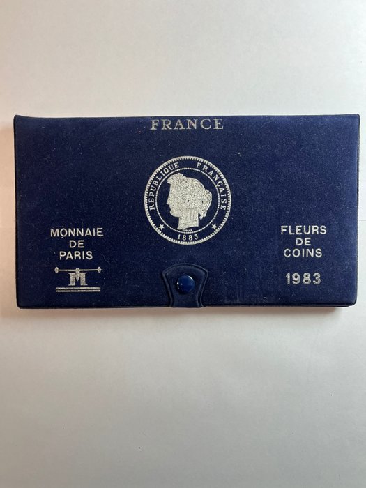 France. Year Set (FDC) 1983 (12 monete)  (No Reserve Price)