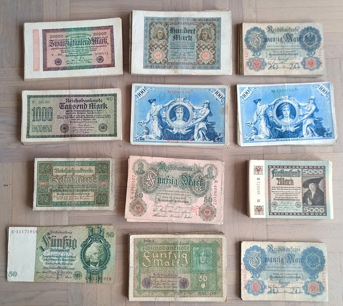 Németország. - 514 Banknotes - various dates  (Nincs minimálár)
