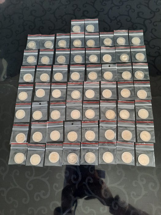 欧洲. 2 Euro Various Years (58 stuks)  (没有保留价)