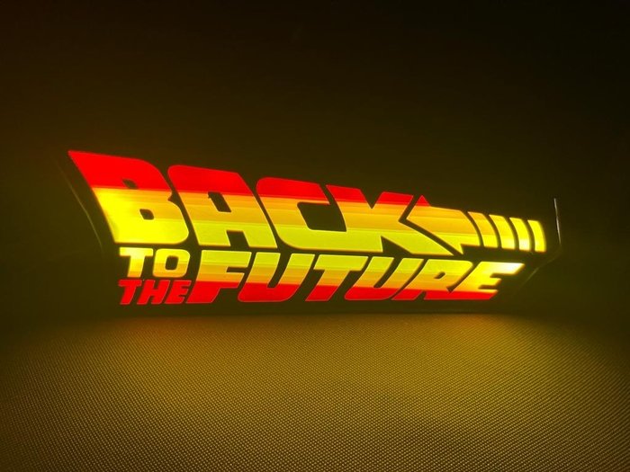 Back to the future - Znak podświetlany - Plastik
