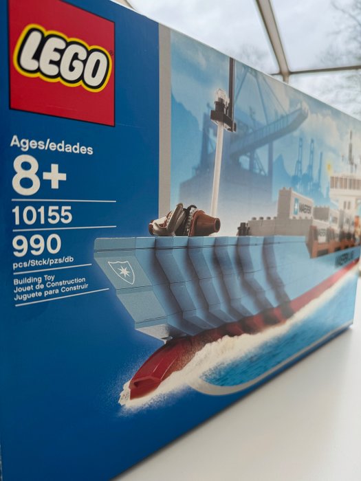 Lego - 10155 - Containerschiff MAERSK LINE - Nahezu neuwertig - Bausatz vollständig - In Originalverpackung mit - 2010-2020 - Tyskland