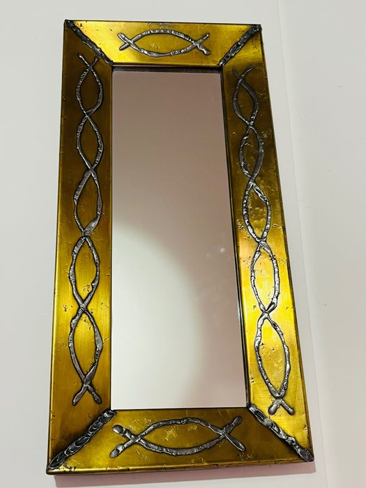镜子  - 复古生锈黄铜 / 酸和白镴