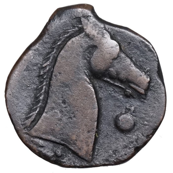 Zeugitania, Carthage. (~300-264 BCE) Tanit, Pferd