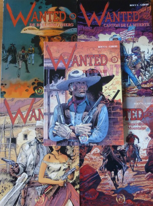 Wanted 1 t/m 5 - Complete reeks - 5 Album - First edition - 1995/2001