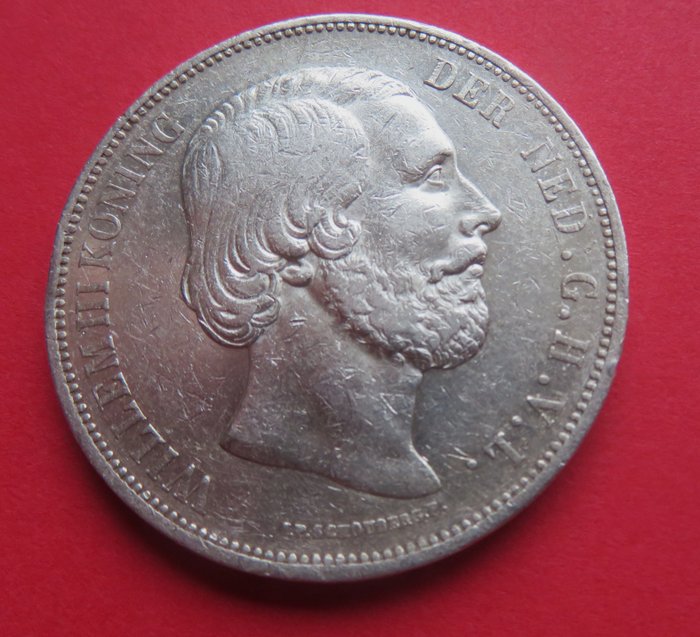 Ολλανδία. Willem III (1849-1890). 2 1/2 Gulden of Rijksdaalder 1870  (χωρίς τιμή ασφαλείας)