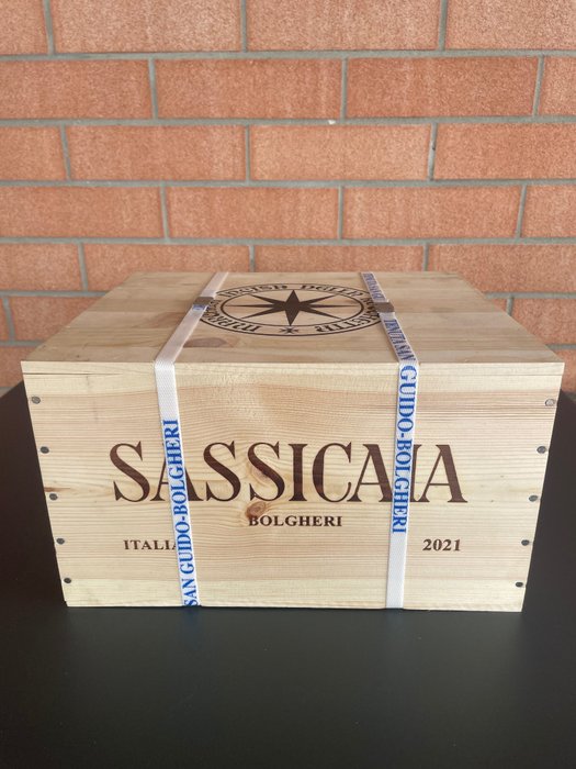 2021 Tenuta San Guido, Sassicaia - Bolgheri DOC - 6 Flaschen (0,75 l)
