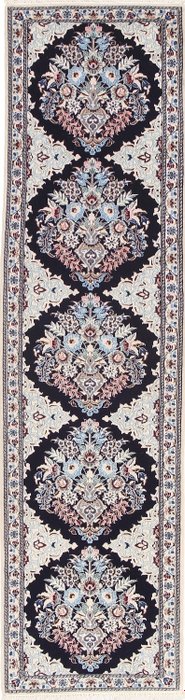 X-Fine 6-Lah Nain 波斯地毯 - 羊毛和絲綢地毯 - 小地毯 - 197 cm - 51 cm