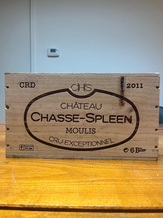2011 Chateau Chasse Spleen - Moulis en Medoc Cru Bourgeois - 6 Flessen (0.75 liter)