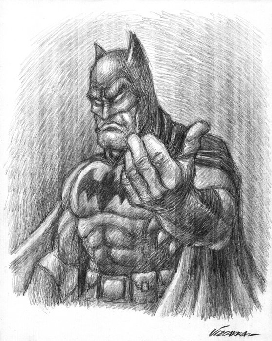 Joan Vizcarra - Batman - Original Drawing - Pencil Art