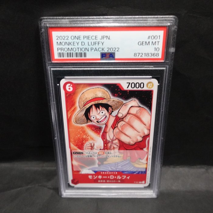 Bandai Graded card - One Piece - MONKEY D. LUFFY - PROMOTION PACK 2022 - PSA 10