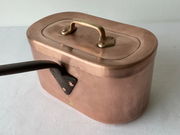 法國砂鍋 - 工匠鍛造紅銅和青銅，約 1900 年，法國