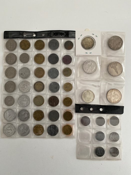 Saksa. Collection of coins from the German period 1906 - 1941.  (Ei pohjahintaa)