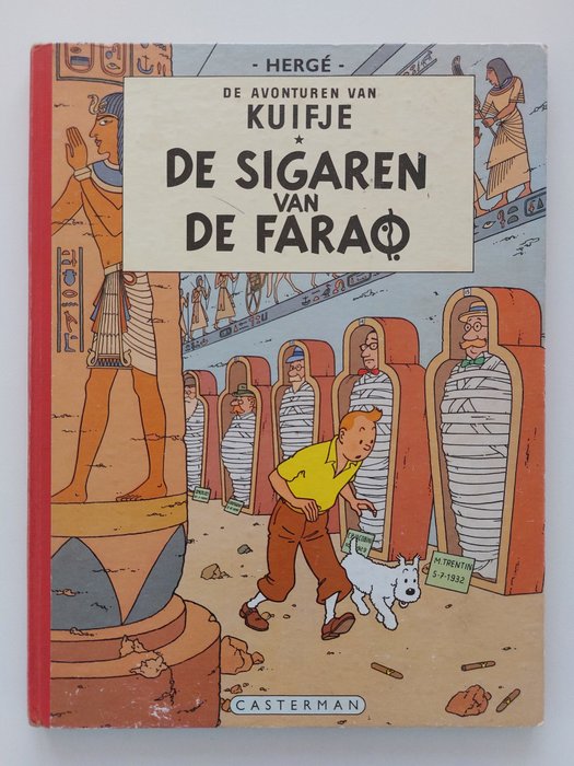 Kuifje 4 - De Sigaren van de Farao (A58I) - 1 Album - Reimpressão - 1958