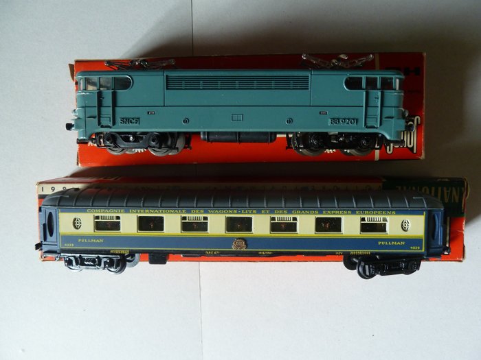 Jouef Champagnole H0 - 861/833 - 模型火車 (2) - BB 92901 附普爾曼旅行車 - SNCF, C.I.W.L.