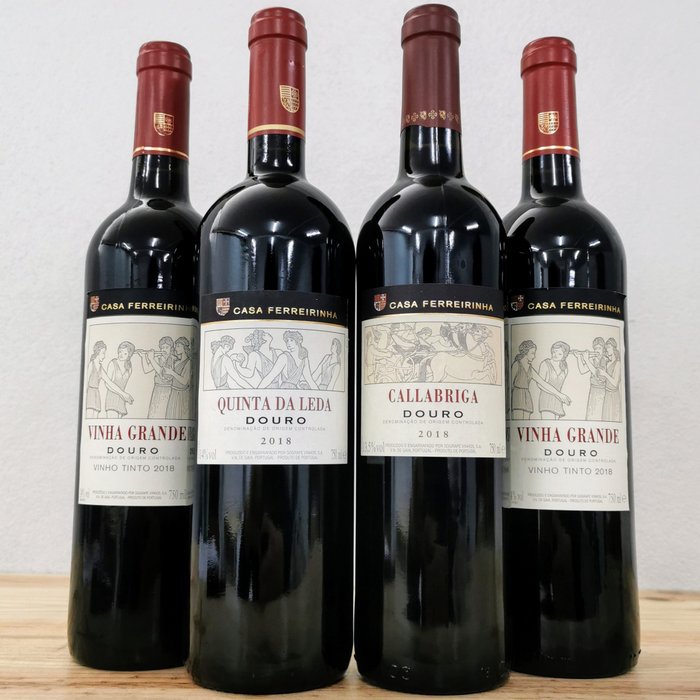 2018 Casa Ferreirinha, Quinta da Leda, Callabriga & Vinha Grande - Douro DOC - 4 Bottles (0.75L)