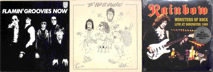 Who, Rainbow, The Flamin' Groovies - Vinylschallplatte - 1975