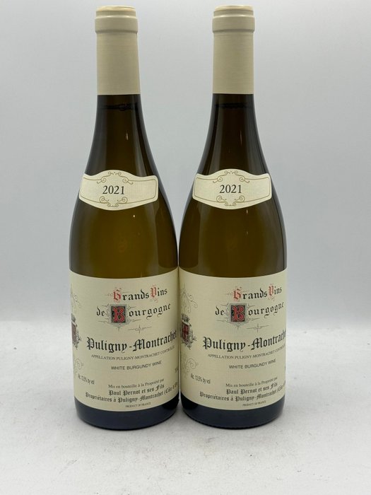 2021 Paul Pernot - Puligny Montrachet - 2 Flasker (0,75 L)