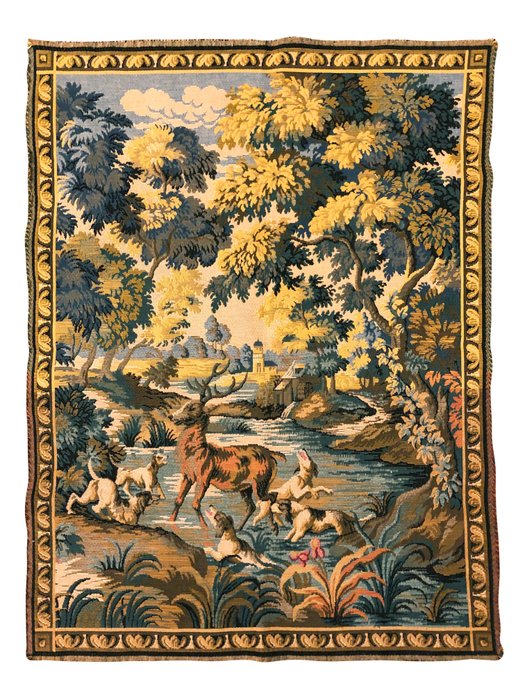 Hunting scene - Tapestry  - 83 cm - 109 cm