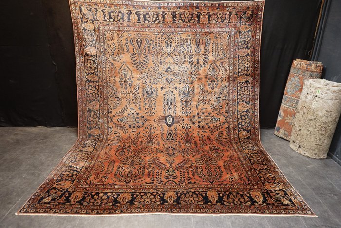 Antigo Sarouk dos EUA - Carpete - 342 cm - 271 cm