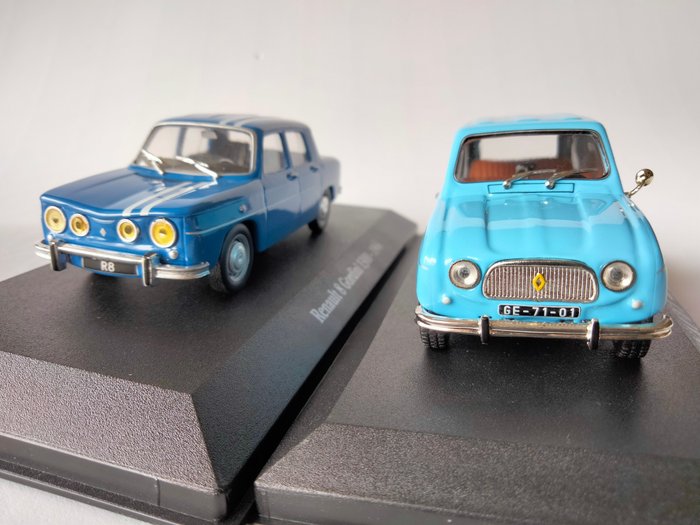 Gordini Collection, IXO 1:43 - 2 - Machetă mică de oraș - Renault 4 L (1964) + Renault 8 Gordini 1300 (1966)