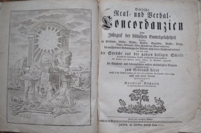 Gottfired Büchner - Biblische Real= und Verbal=Concordanzien - 1757