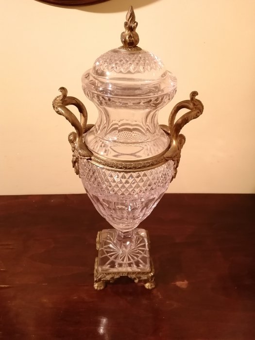 Vase -  (H. 45 cm)  - Kristall