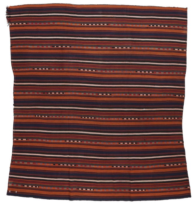 原创波斯游牧民族 Kilim Fars Ghashghai 采用真羊毛制成 - 凯利姆平织地毯 - 250 cm - 215 cm