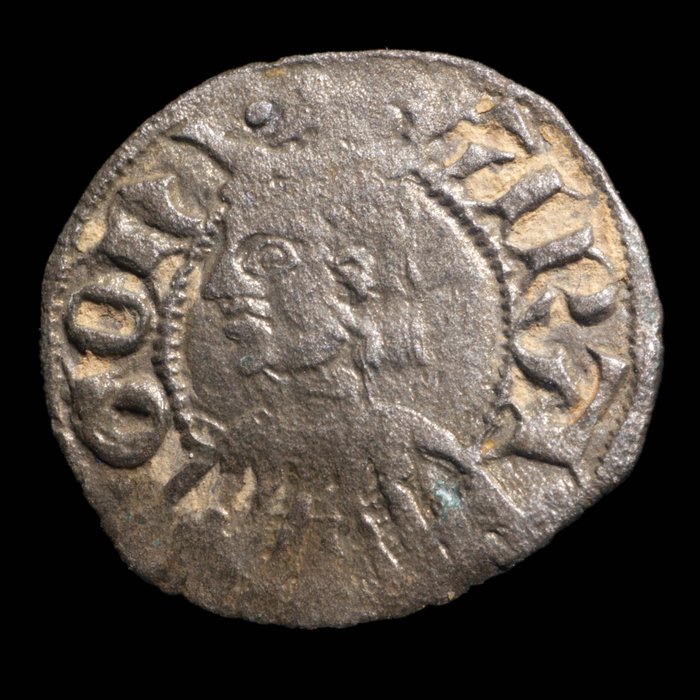 Corona Aragonese. Pedro IV (1319-1387). Obolo Ceca de Aragón  (Senza Prezzo di Riserva)