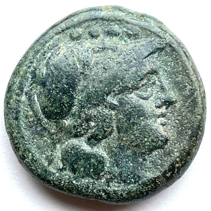 République romaine, Anonyme, Sardaigne. AE Triens, na 211 v.Chr.  (Sans Prix de Réserve)