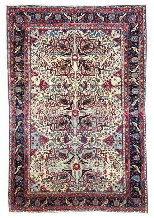 Kashan Mohtasham Wolle Kurk sehr selten - Teppich - 310 cm - 195 cm