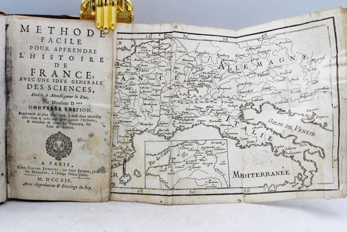 Simon Gueullette - Méthode facile pour apprendre l'histoire de France, avec une idée générale des sciences - 1719