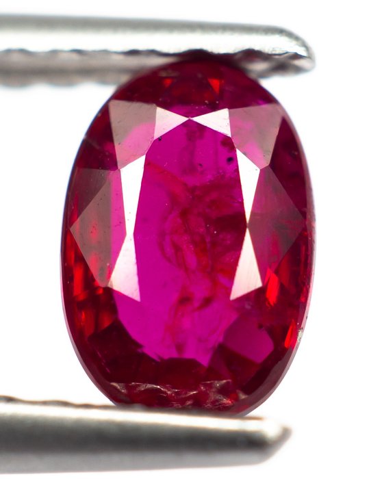 无保留-紫红色（莫桑比克） 红宝石 - 0.63 ct