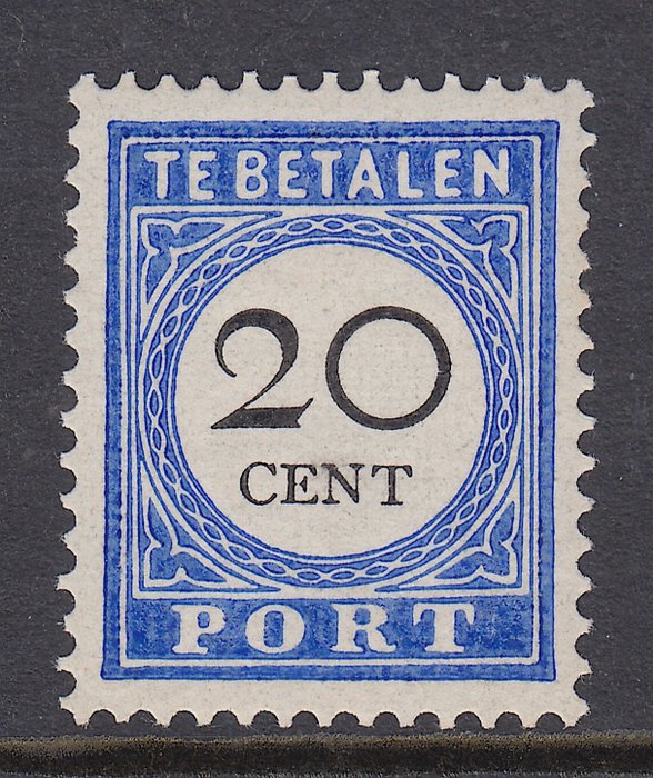Hollandia 1894 - Postai bélyeg, típus III - NVPH P25a