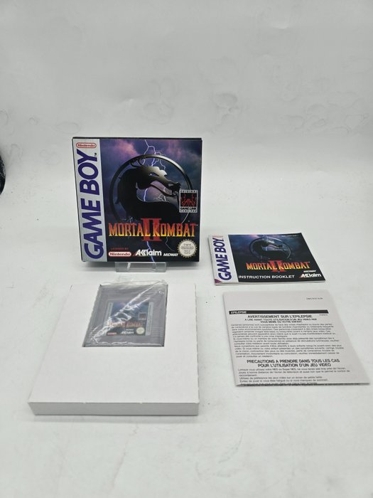 OLD STOCK Extremely Rare Nintendo Game Boy MORTAL KOMBAT 2 II First edition Eur - Nintendo Gameboy, boxed with game, Inlay,  box protector and manual - Videogame - In originele verpakking