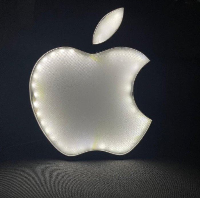 Apple - Lighted sign - Plastic
