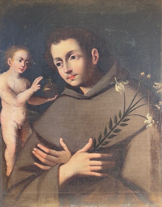 Scuola Spagnola (XVIII) - Sant’Antonio con Gesù Bambino