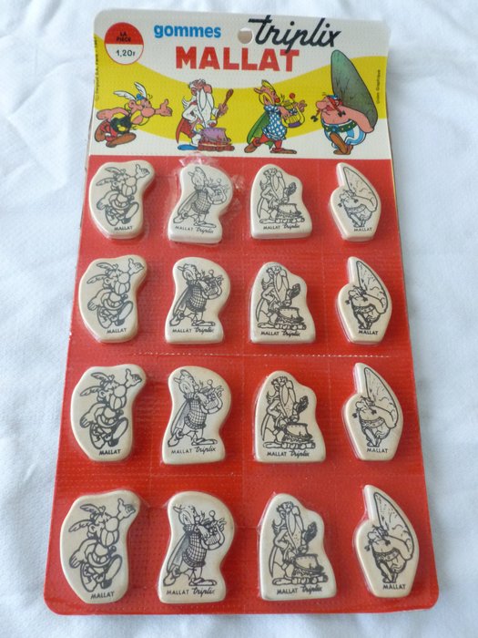 Asterix - gommes triplix Mallat 广告人物 - 纸板 - 1960-1970