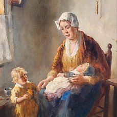 Bernard de Hoog (1866-1943) – Moeder en kinderen