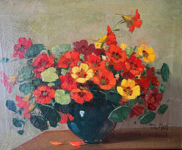 Tilly Moes (1899-1979) - Stilleven met bloemen