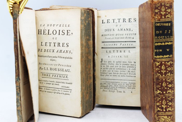 Jean-Jacques Rousseau - La nouvelle Héloise ou lettres de deux amans - 1782