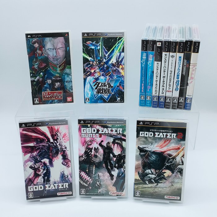 Sony - PlayStation Portable (PSP) Software - Set of 13 - Gundam, God Eater - From Japan - Video game (13) - In original box