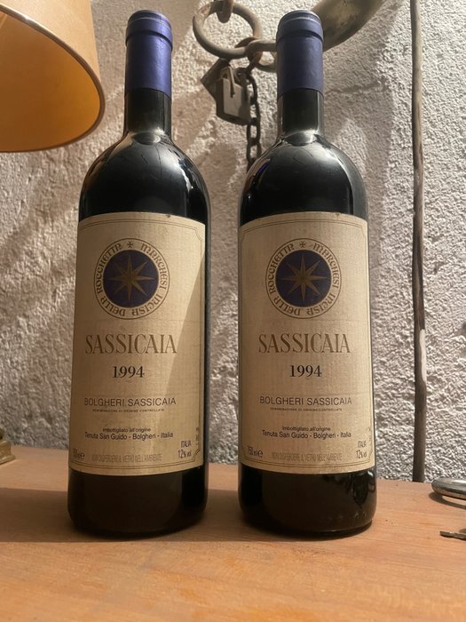 1994 Tenuta San Guido, Sassicaia - Super Tuscans - 2 Botellas (0,75 L)