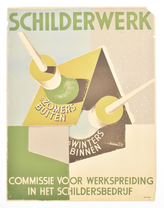 Jan Kost - Schilderwerk - Δεκαετία του 1950
