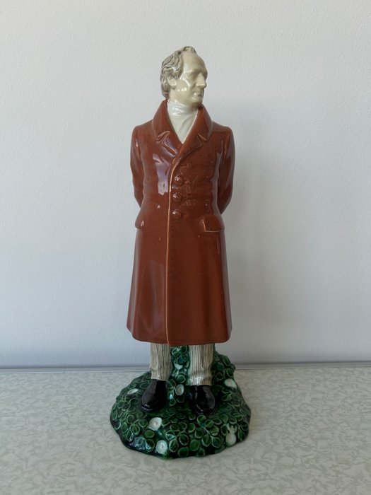 Wiener Keramik - Michael Powolny - Statuetă - Goethe Figur - Porțelan