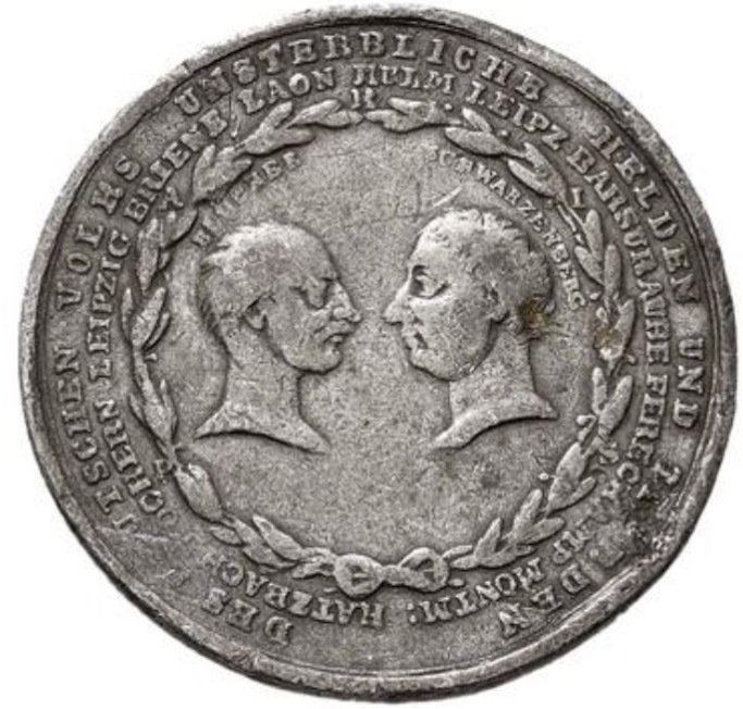 Németország - Poroszország. 1814 Medal - De Slag om Parijs (tegen Napoleon)  (Nincs minimálár)