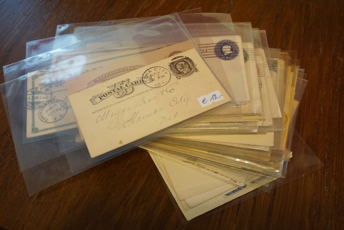 Estados Unidos - Estados confederados  - 54 documentos rústicos, cartas.