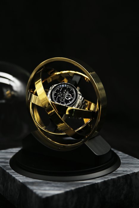 The Pulsar 360 in Marble - Only 287 made - Tourbillon / Gyro / Orbit Watch Winder - Elbrus Horology