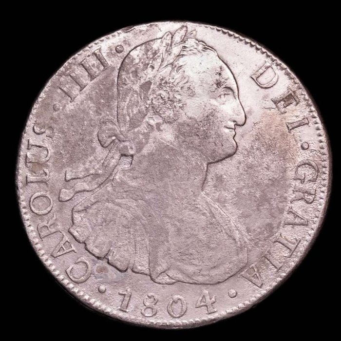 Spanyolország. Carlos IV (1788-1808). 8 Reales - Potosi (PTS), 1804 - P·J  (Nincs minimálár)