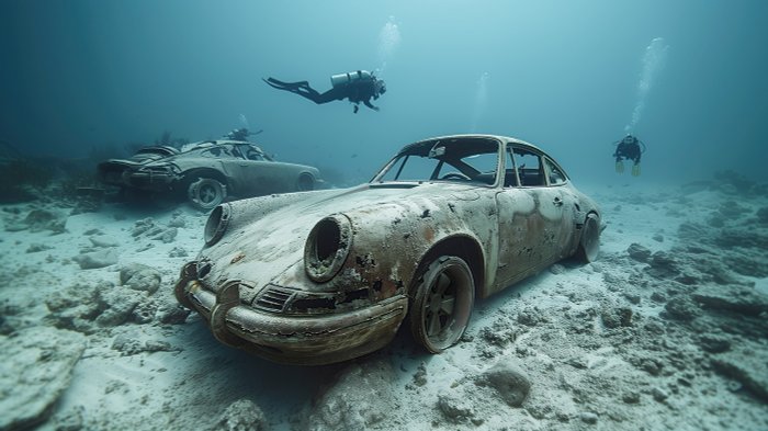 Artxlife - Hidden Submerged Porsche's