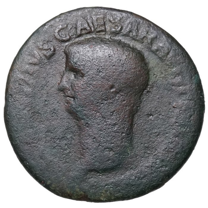 Empire romain. Claude (41-54 apr. J.-C.). As Rom, LIBERTAS hält Pileus  (Sans Prix de Réserve)